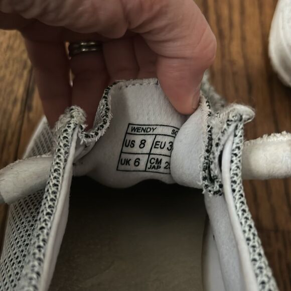 Hey Dude Wendy Sox Stone White Size 8 - Picture 5 of 6